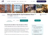 Website Screenshot Novotel Suites Berlin City Potsdamer Platz