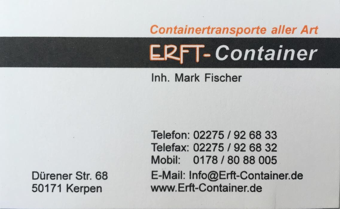 Bilder Erft Container