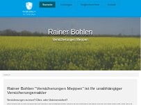 Website Screenshot Rainer Bohlen Versicherungsmakler