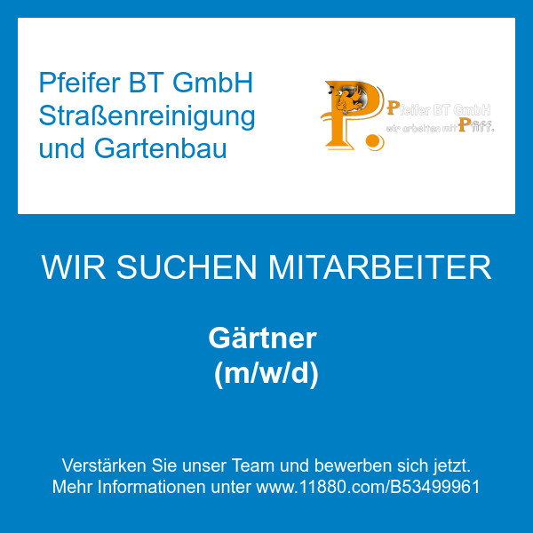 Bilder Pfeifer BT GmbH Straßenreinigung und Gartenbau