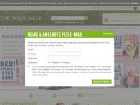 Screenshot for www.thebodyshop.de