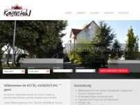 Hotel Kaiserstuhl website screenshot