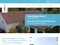 Website Screenshot Bestattungen Kraus