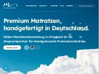 Website Screenshot Matratzenherstellung Rudolf Müller