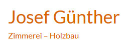 Josef Günther Zimmerei Logo