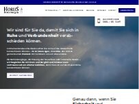 Website Screenshot Horus Bestattungen