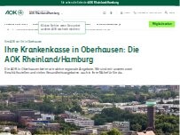 Website Screenshot AOK Rheinland/Hamburg - GS Sterkrade