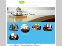 Website Screenshot Hotel \"Zum Goldenen Löwen \"