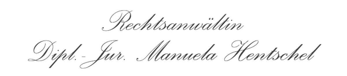 Rechtsanwältin Dipl.-Jur. Manuela Hentschel Logo