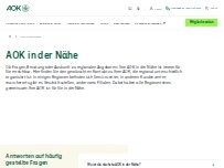 Website Screenshot AOK Baden-Württemberg - KundenCenter Bad Waldsee