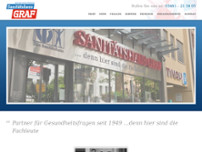 Sanitätshaus Graf GmbH website screenshot