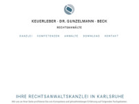 Rechtsanwälte Gerhard Keuerleber, Dr. Karin Gunzelmann, Michael Beck website screenshot