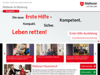Screenshot for http://www.malteser-marburg.de