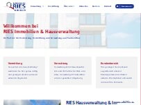 Website Screenshot Ries Immobilien Beratungs- und Verwaltungs GmbH