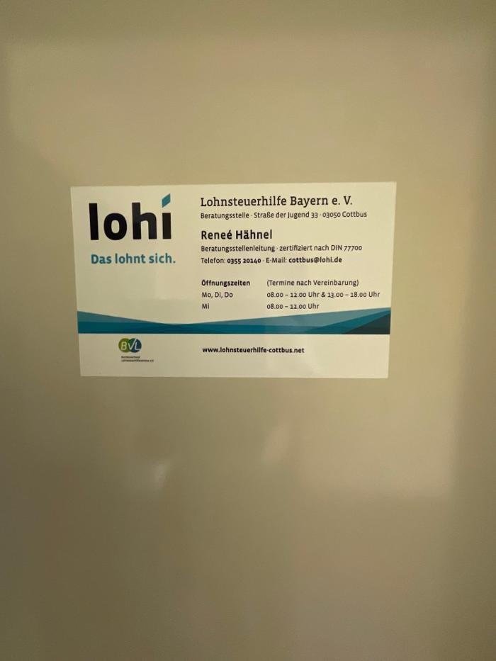 Bilder Lohi - Cottbus | Lohnsteuerhilfe Bayern e. V.