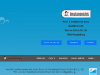 Pool- & Freizeitwelt Koch GmbH & Co. KG website screenshot