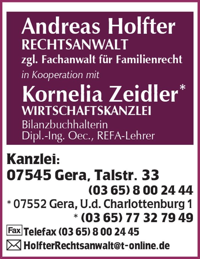 Bilder Rechtsanwalt Andreas Holfter in Kooperation mit Kornelia Zeidler Wirtschaftskanzlei