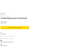 Friedhofsgärtnerei Kuschewski website screenshot