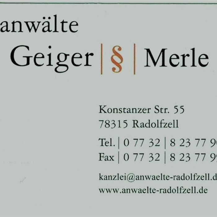 Bilder Kanzlei Geiger & Merle Rechtsanwälte Radolfzell