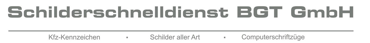 Autoschilder & Zulassungen BGT Zeven Logo