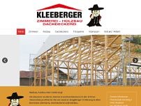 Kleeberger  Zimmerei website screenshot