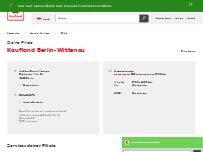 Website Screenshot Kaufland Berlin-Wittenau
