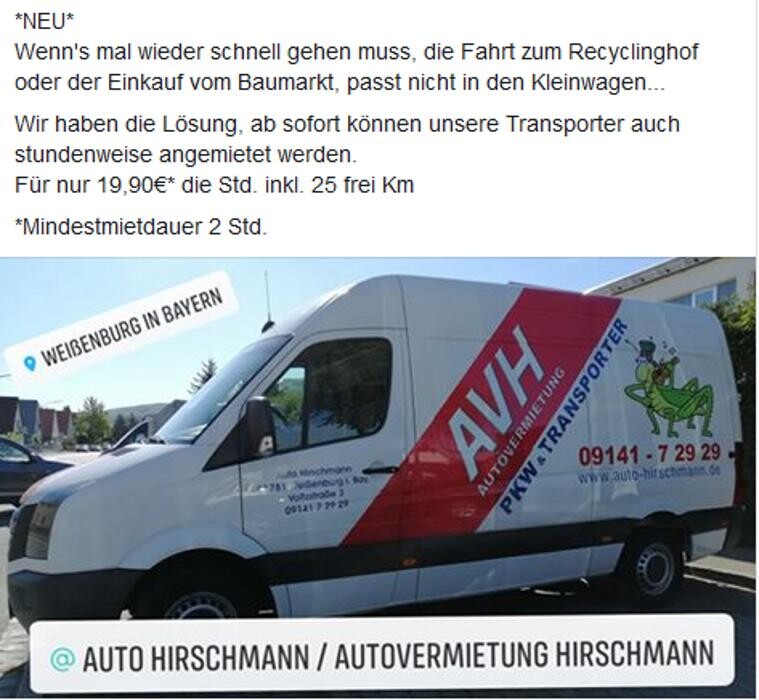 Bilder AVH Autovermietung