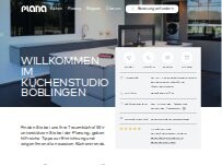Website Screenshot PLANA Küchenstudio Böblingen