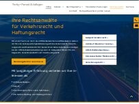 Website Screenshot Rechtsanwälte Fertig - Frenzel & Kollegen