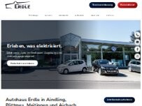 Website Screenshot Autohaus Erdle