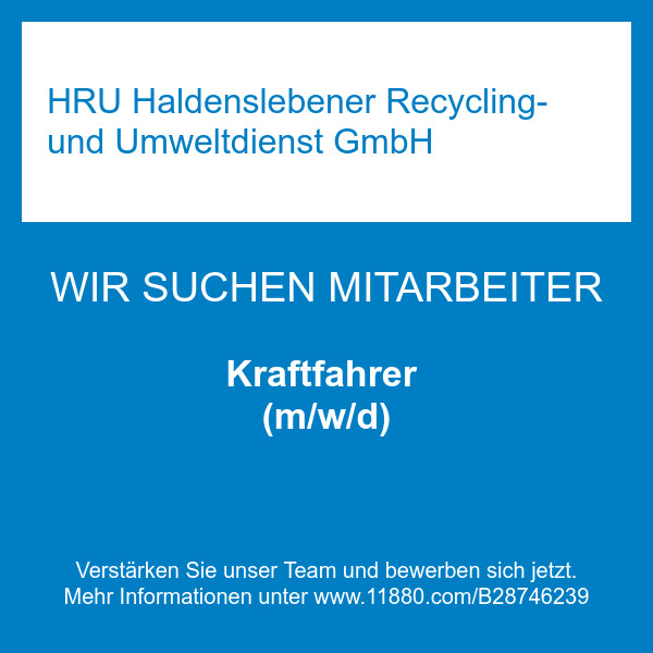 Bilder HRU Haldenslebener Recycling- und Umweltdienst GmbH