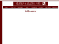 Tischlerei Köster & Kretschmer website screenshot