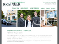 Beerdigungsinstitut Krisinger - Stammhaus website screenshot