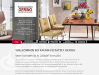 Raumausstatter Gering website screenshot