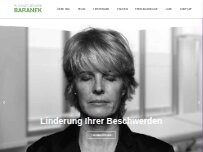 Website Screenshot Peter Baranek Krankengymnastik