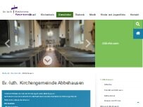 Website Screenshot Laurentius-Kirche - Evangelisch-lutherische Kirchengemeinde Abbehausen