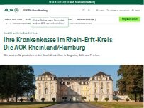 Website Screenshot AOK Rheinland/Hamburg - GS Frechen