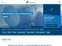 Website Screenshot Rheinmetall Technical Publications GmbH