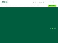 Website Screenshot AOK Baden-Württemberg - KundenCenter Esslingen