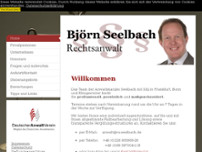 Rechtsanwalt Björn Seelbach website screenshot