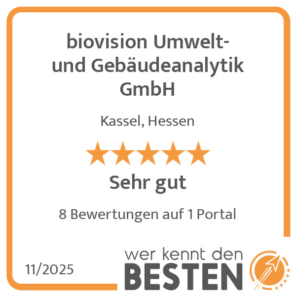Bilder biovision Umwelt- und Gebäudeanalytik GmbH