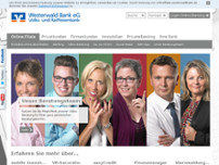 Geldautomat Kirchen, Westerwald Bank eG Volks- und Raiffeisenbank website screenshot