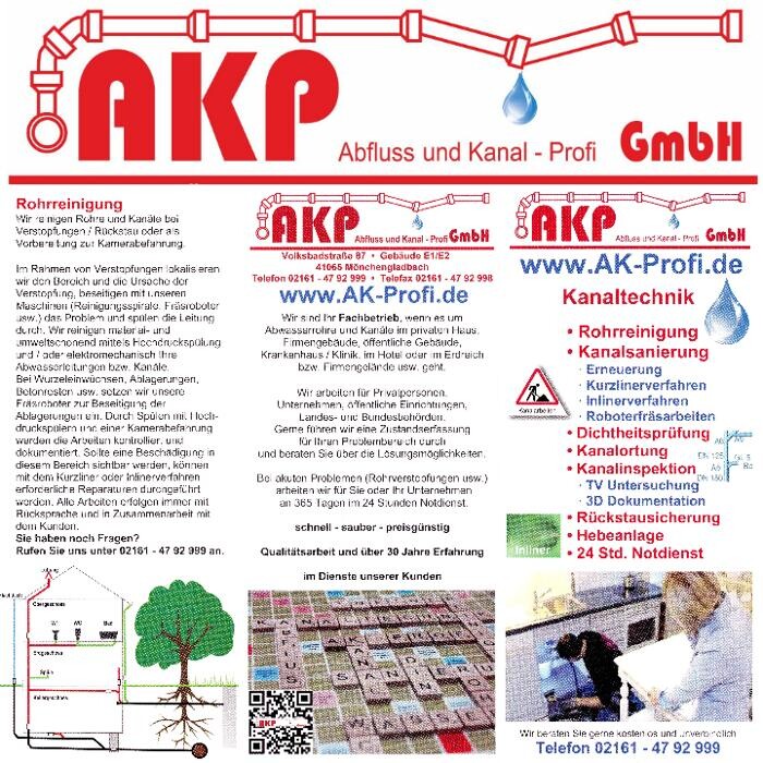 Bilder AKP GmbH - Rohrreinigung - Kanalsanierung - Kanaltechnik