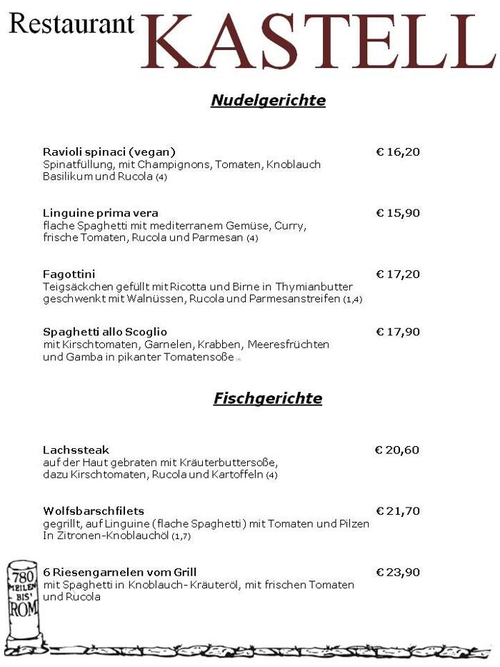 Bilder Restaurant Kastell