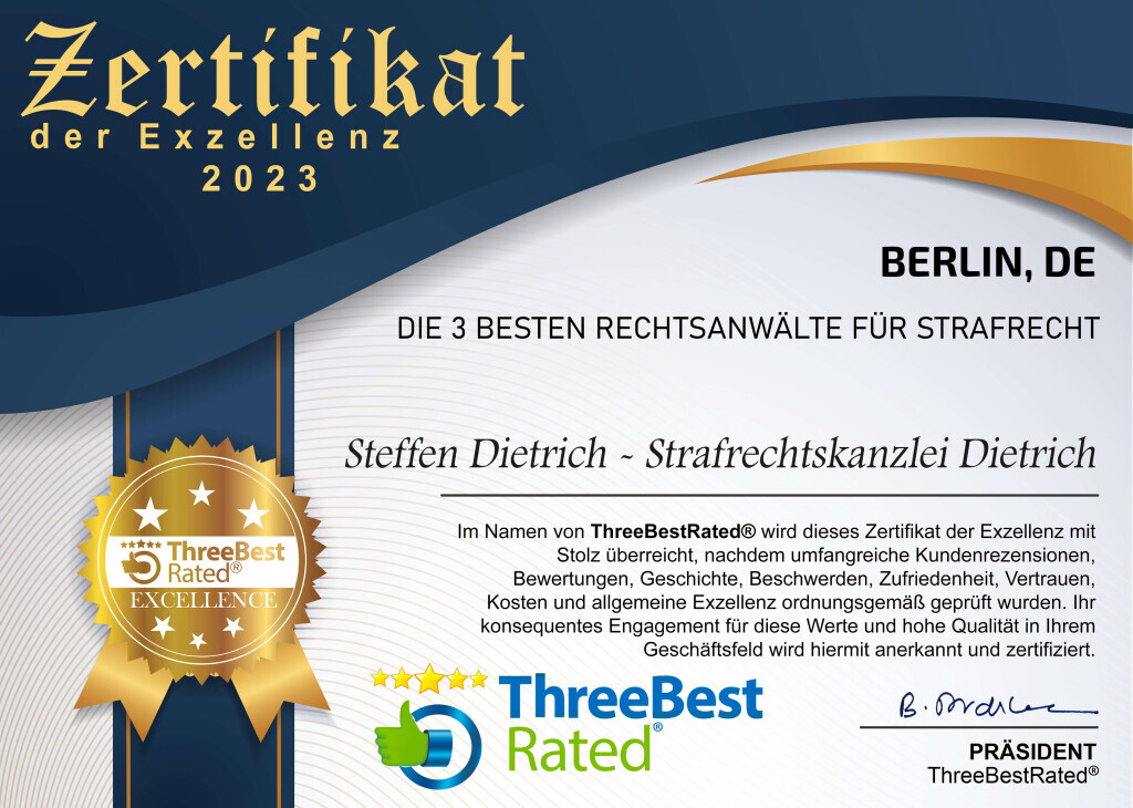 Bilder Strafrechtskanzlei Dietrich - Rechtsanwalt und Fachanwalt Strafrecht Berlin