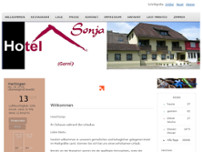 Hotel Sonja website screenshot