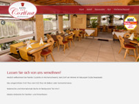 Hotel Cortina website screenshot