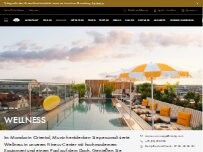 Website Screenshot Fitness & Wellness (inside Mandarin Oriental, Munich)