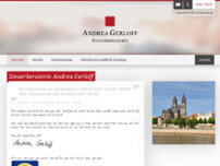 Andrea Gerloff Steuerberaterin website screenshot