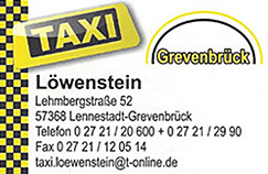 Taxi Löwenstein       Logo